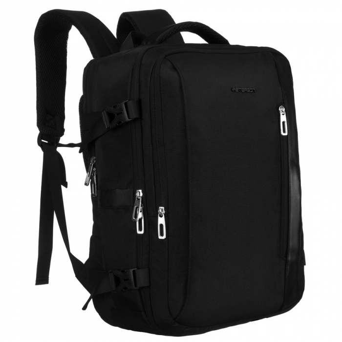Rucsac negru de călătorie cu spațiu pentru laptop, perfect pentru bagajul de mână în avion - Peterson PTR-PTN 24403-6935 BLACK [3]