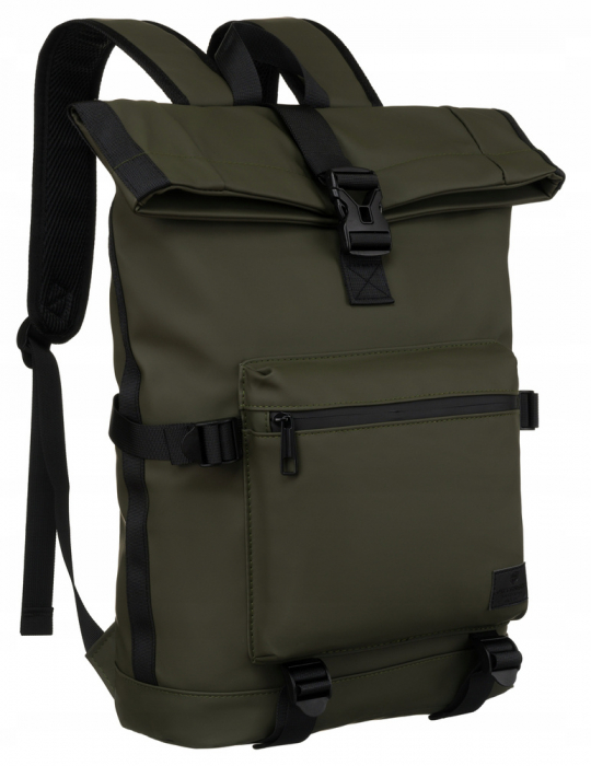 Rucsac sport spațios, impermeabil, verde, cu buzunar exterior - Peterson PTR-PTN NAIROBI-9138 OLI [1]
