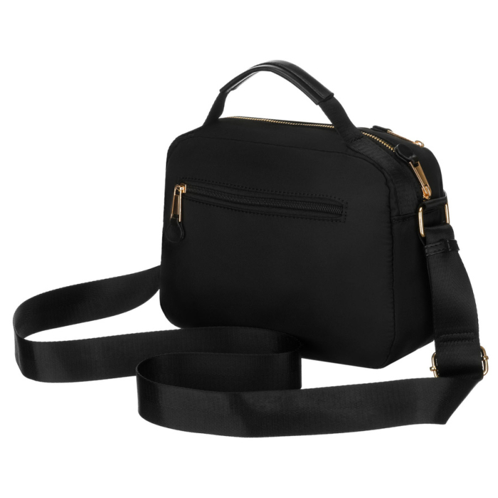 Geantă de damă din nylon negru, cu un singur compartiment, închidere cu fermoar - Peterson PTR-PTN JN-13-0252 BLACK [8]