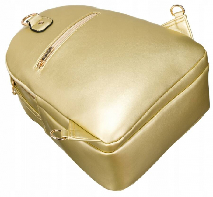 Rucsac urban de dama din piele ecologica - Peterson PTR-PTN F3606-0135 GOLD [8]