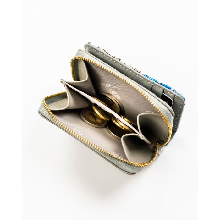 Portofel dama din piele naturala Peterson PTR-PTN PH33-LFL-7315 BL [9]