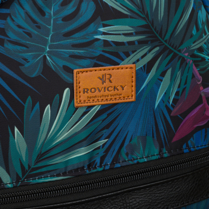 Rucsac de damă din poliester multicolor cu un model frumos cu frunze - Rovicky PTR-R-PL15601-8978 17 [4]