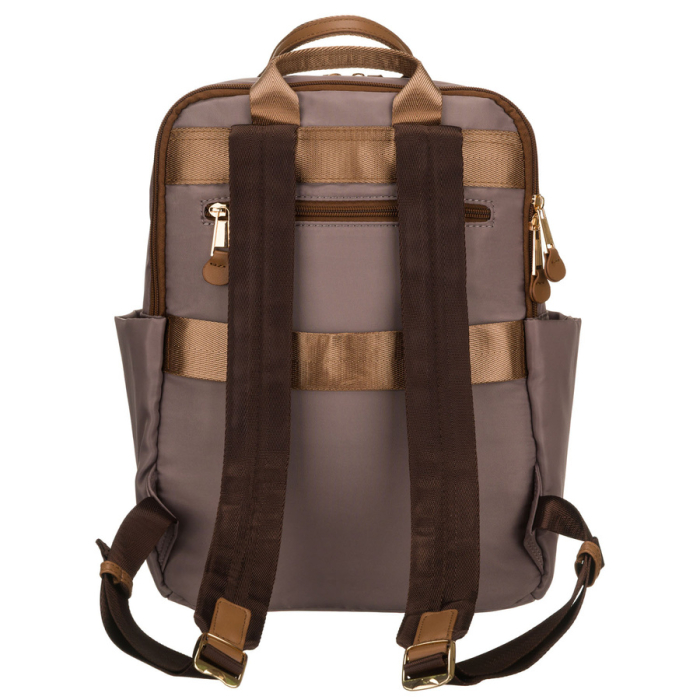 Rucsac de damă bej din nylon cu bretele reglabile și închidere cu fermoar - Peterson PTR-PTN JN-08-0016 BEIGE [8]
