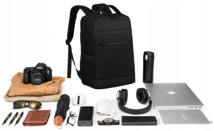 Rucsac de voiaj din poliester solid - David Jones PTR-PC-051 BL [8]