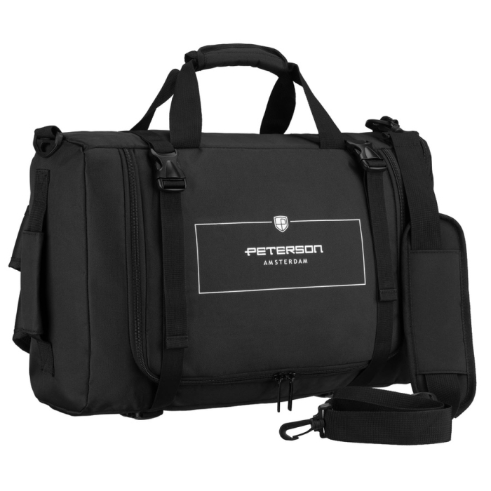 Rucsac de călătorie cu funcție de geantă, fabricat din poliester, negru - Peterson PTR-PTN MP5-04-7540-BLAC [8]