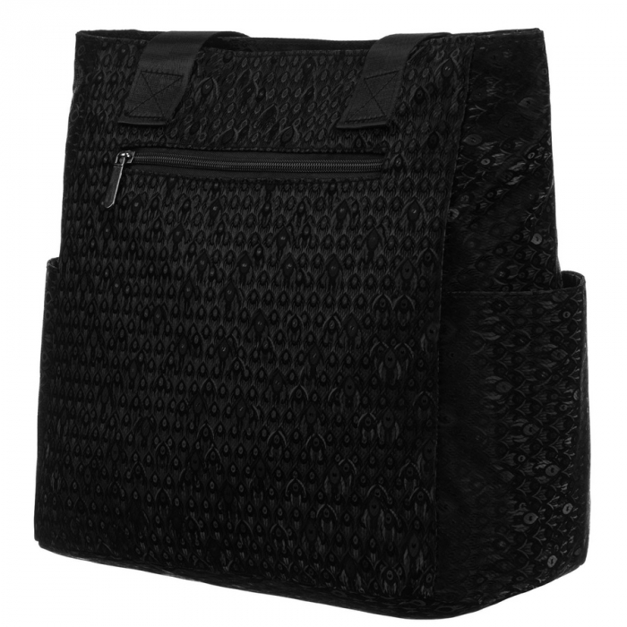Geantă de cumpărături din material textil negru - Rovicky PTR-R-TZ-01-2417 BLACK W [3]