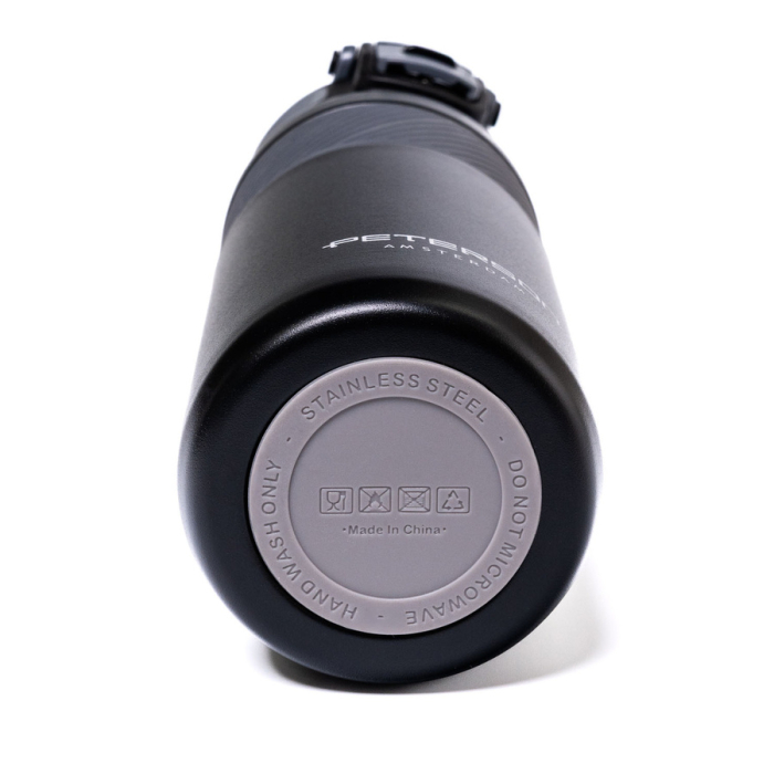 Cană termică neagră din oțel inoxidabil cu cioc de silicon - Peterson PTR-PTN TE-01-660 BLACK [8]