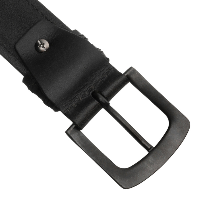 Curea bărbătească din piele neagră cu cataramă clasică - Peterson PTR-PTN LTP-32 [3]