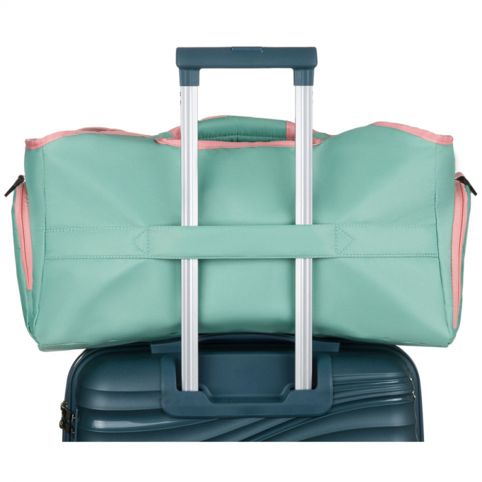 Geantă de weekend roz și mentă cu compartiment termic pentru încălțăminte - Peterson PTR-PTN 24480 MINT-PINK [4]