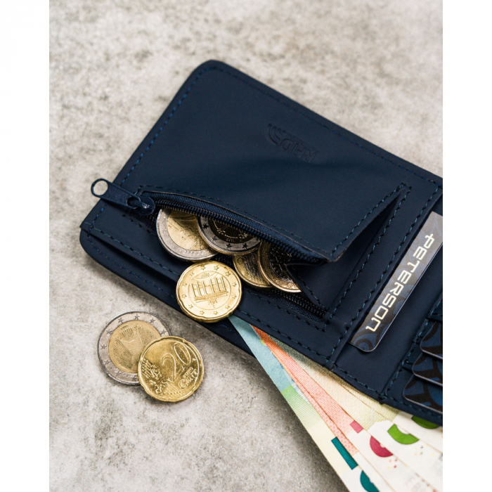 Portofel din piele pentru barbati Peterson PTR-PTN EH-04Z NAVY [8]