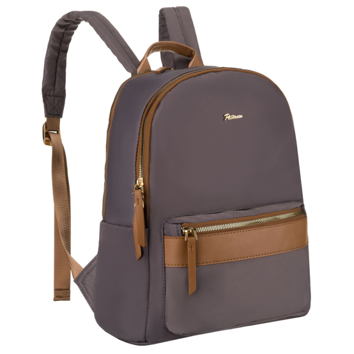 Rucsac gri, urban, pentru femei, din poliester, cu fermoare - Peterson PTR-PTN JN-11-0184 GRAY [1]