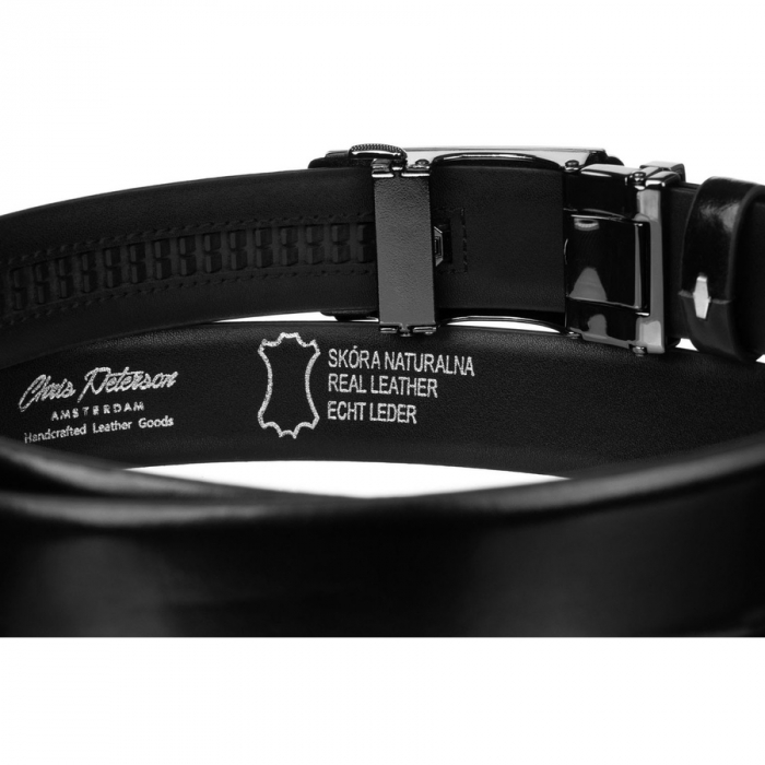 Curea din piele naturala pentru barbati Peterson PTR-PTN A016 BLACK [5]