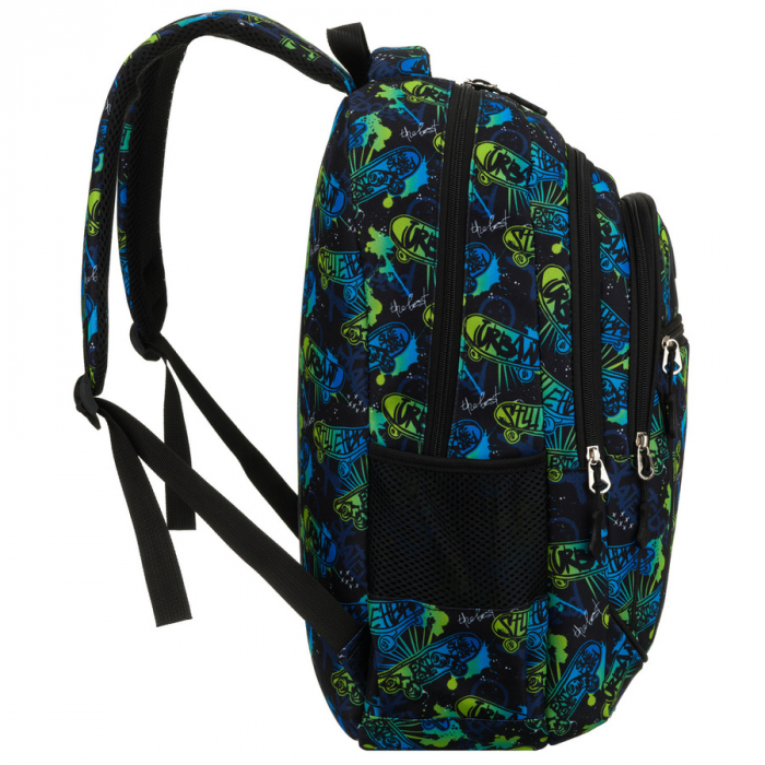 Rucsac școlar din poliester cu model de skateboard - Peterson PTR-PTN BIEDRONKA B25 [3]