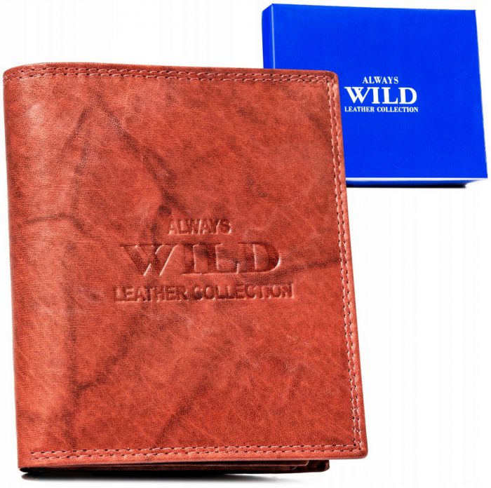 Portofel barbati din piele naturala Always Wild PTR-AW-N890-MAL-0455 R.B [13]