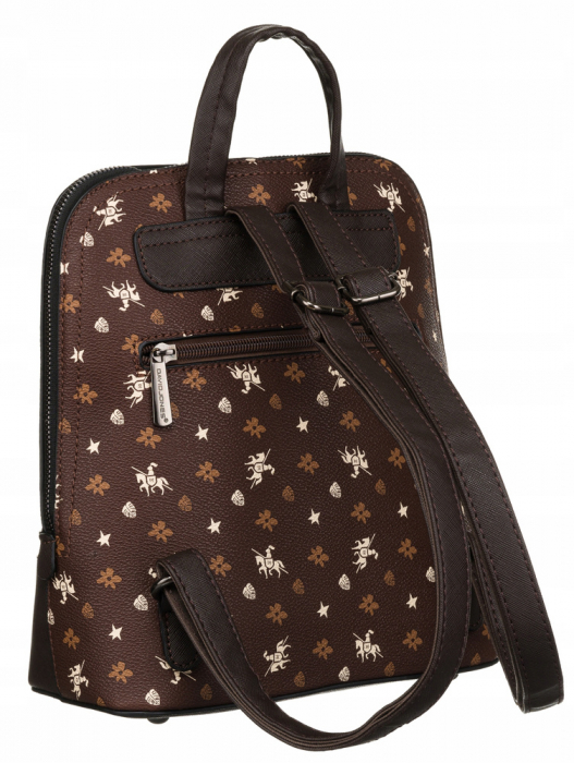 Rucsac elegant de dama din piele ecologica - David Jones PTR-6866-2 D.BRO [3]