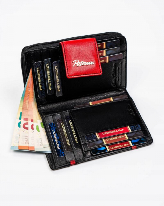 Portofel dama din piele naturala Peterson PTR-PTN KA-27-9634 BL [6]