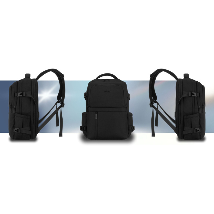 Rucsac de călătorie negru din poliester cu spațiu pentru laptop - Peterson PTR-PTN HY241-6867 BLACK [16]
