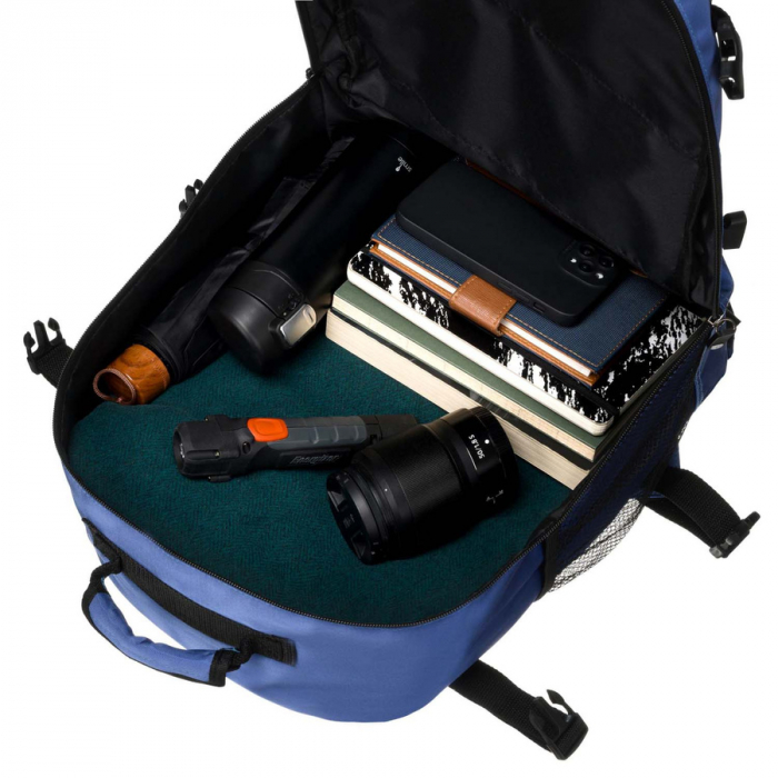 Rucsac de voiaj din poliester impermeabil de culoare albastra cu bretele reglabile - Peterson PTR-PTN APP-6684 BLUE [10]