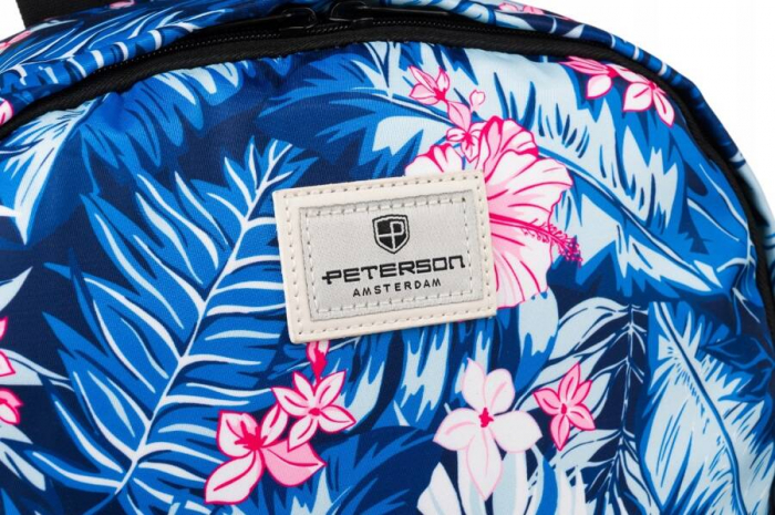 Rucsac pentru școală din poliester rezistent cu model de plante - Peterson PTR-PTN 79904-7934 PRT1 [5]