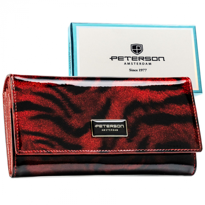 Portofel din piele pentru femei Peterson PTR-PTN PS122-TDS RED [1]