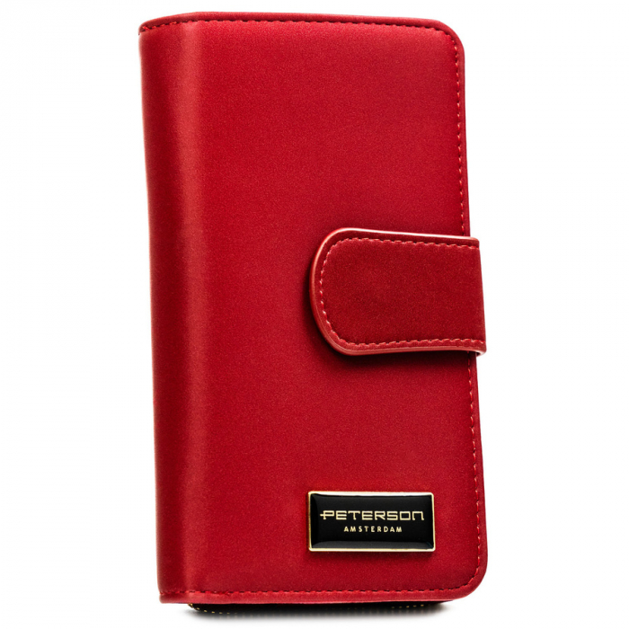 Portofel din piele pentru femei Peterson PTR-PTN PS116-HNL RED [2]