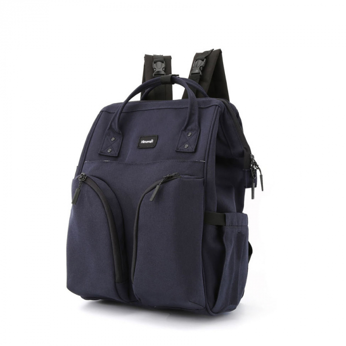 Rucsac mare de damă din poliester bleumarin - Himawari PTR-1208-07 [2]