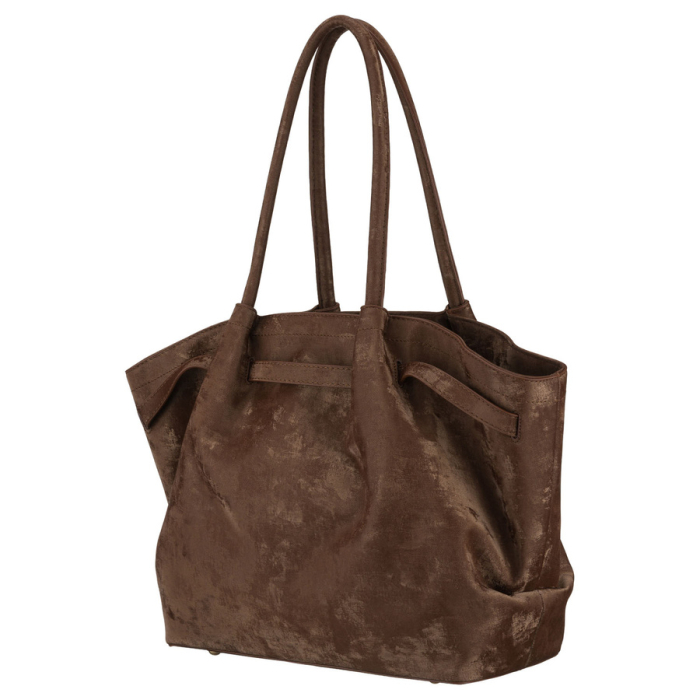 Geantă mare de damă, maro, din piele ecologică, cu un singur compartiment - Peterson PTR-PTN TOR-ALE-25 BRWON [3]