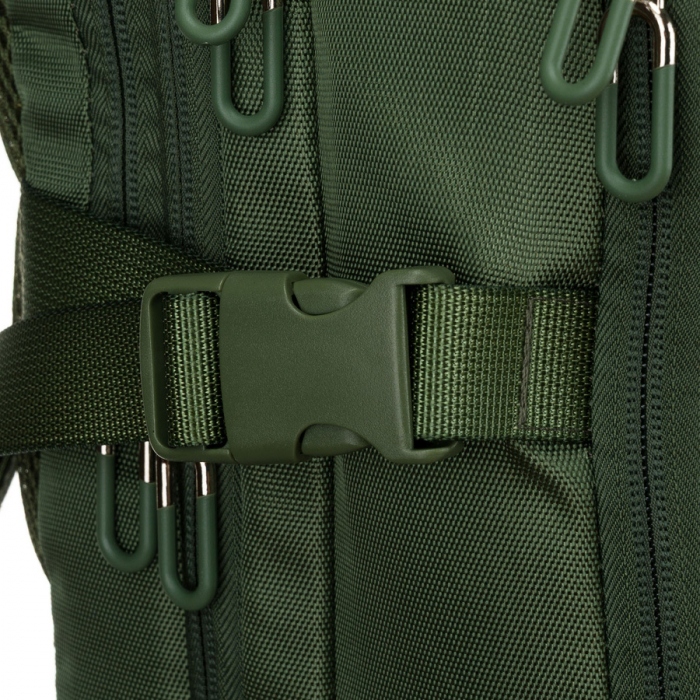 Rucsac de călătorie verde cu spațiu pentru laptop și port USB - Peterson PTR-PTN 24421-5111 GREEN [20]