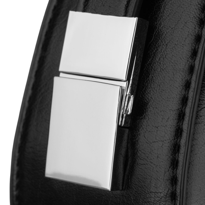 Geantă tip baghetă pentru femei, din piele ecologică neagră, cu închidere cu fermoar - Peterson PTR-PTN TOR-ALE-27 BLACK [7]