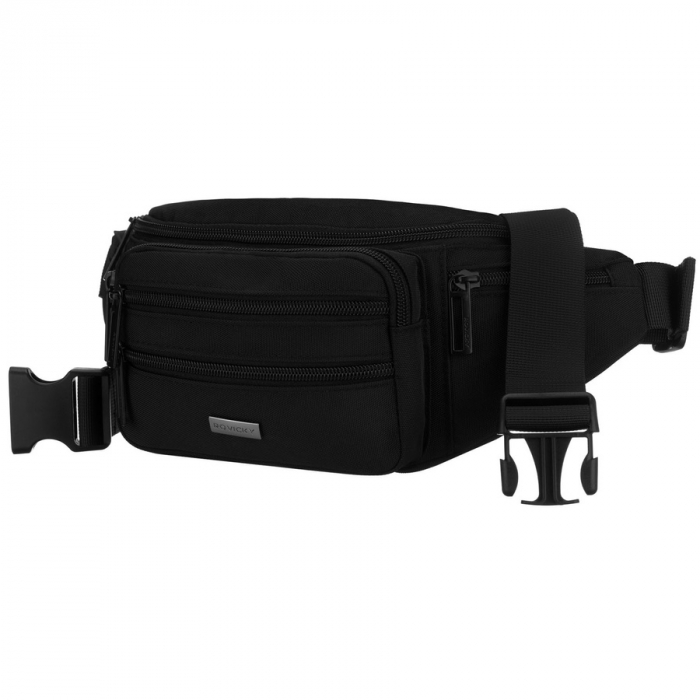 Borsetă sport bărbătească neagră, cu șase buzunare suplimentare - Rovicky PTR-R-73213-1670 BLACK [3]