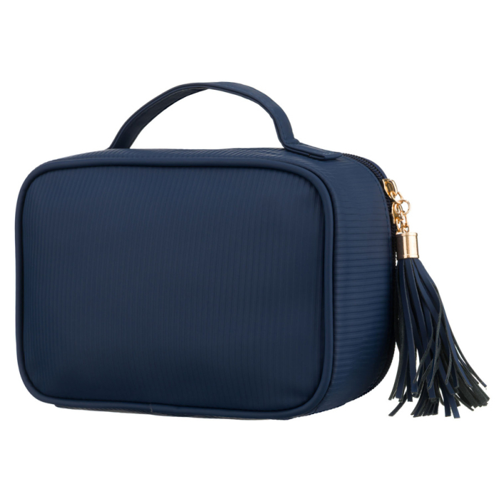 Geantă cosmetică din material sintetic bleumarin cu patru compartimente, compartiment unic - Peterson PTR-PTN KOS-DA-10P NAVY [3]