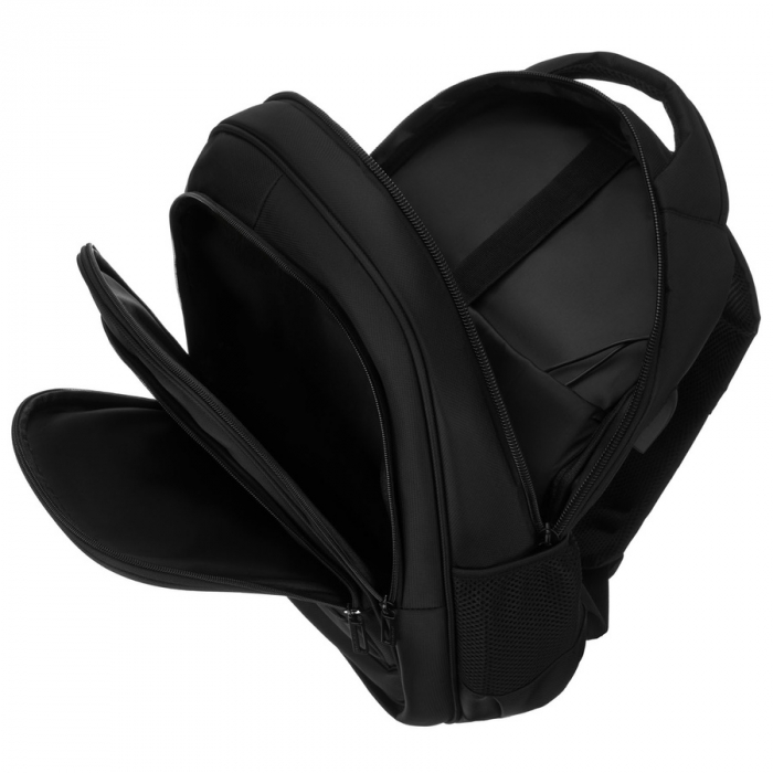 Rucsac școlar negru din poliester cu port USB - Peterson PTR-PTN BHX-03-7086 Bl [10]