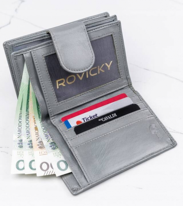 Portofel dama din piele naturala Cavaldi PTR-RD-09-GCL-7291 GR [8]