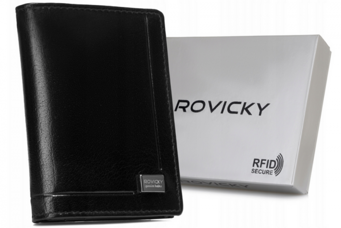 Portofel barbati din piele naturala Rovicky PTR-CPR-039-BAR-0421 BL [10]