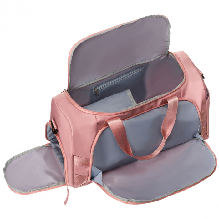 Geantă de călătorie roz pentru weekend cu compartiment lateral pentru pantofi - Peterson PTR-PTN 24427-8359 PINK [8]