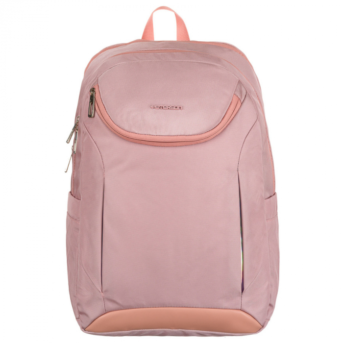 Rucsac roz, urban și spațios din nailon, cu compartiment pentru laptop - Peterson PTR-PTN 24400-6911 PINK [2]