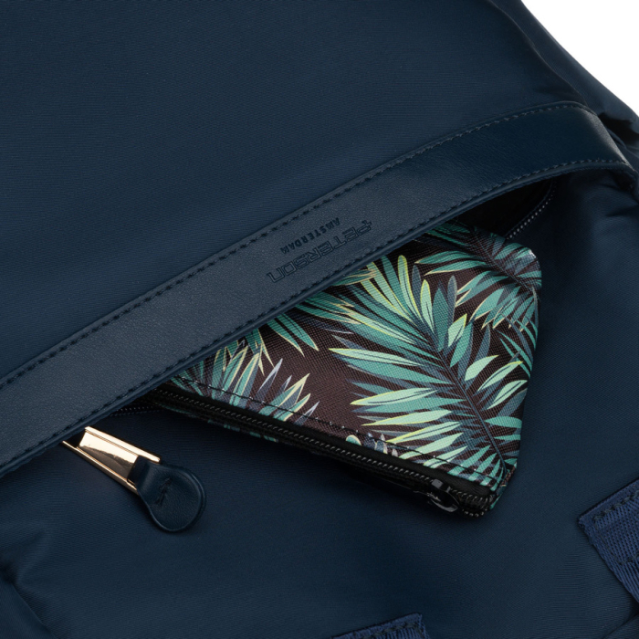Rucsac de damă bleumarin din nylon cu bretele reglabile și închidere cu fermoar - Peterson PTR-PTN JN-08-9997 NAVY [17]