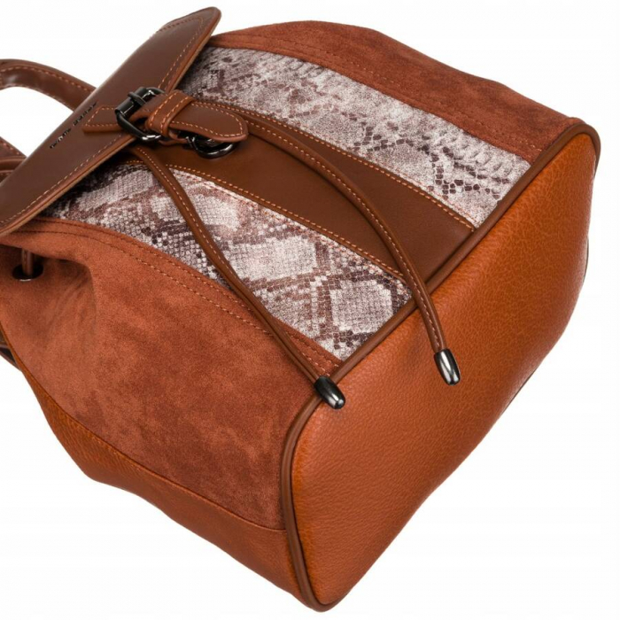 Rucsac de damă din piele ecologică cu clapă - David Jones PTR-6885-2 COG [9]
