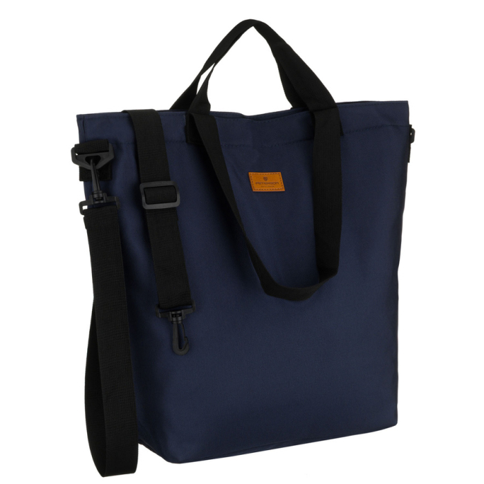 Geantă de damă din poliester bleumarin cu buzunar exterior - Peterson PTR-PTN TZ15605D-0955 NA [1]