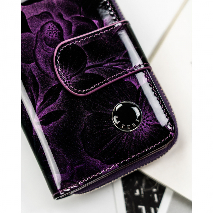 Portofel dama din piele naturala Peterson PTR-PTN PS115-FDS PURPLE [4]