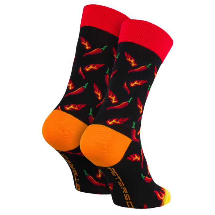 Set de șosete bărbătești în mărimile 38-44 cu model cu chili - Peterson PTR-PTN SML-S3W-CH-38-44 [16]