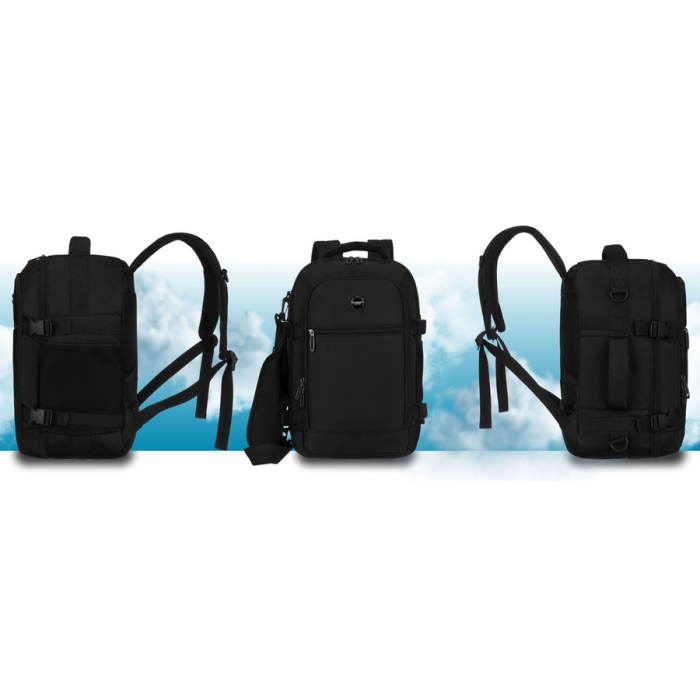 Rucsac negru de călătorie, perfect pentru bagajul de mână - Peterson PTR-PTN GAWRON-4-9614 BL [7]