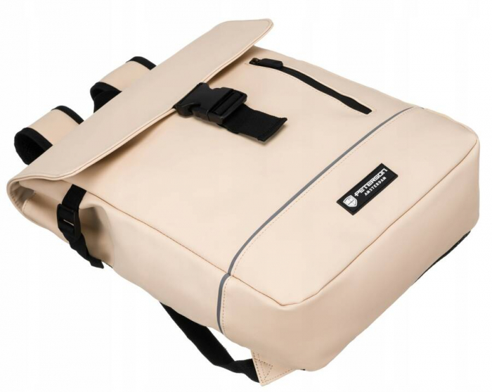 Rucsac solid de oraș din material sintetic cu husă inclusă - Peterson PTR-PTN EB97-6533 BE [9]