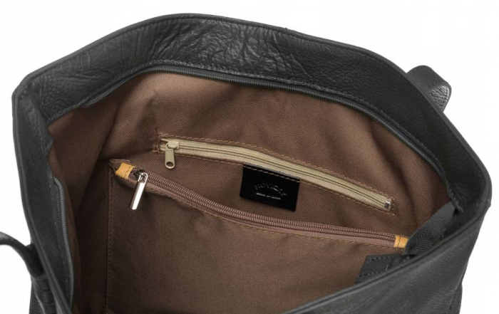 Geantă shopper mare de damă cu franjuri din piele naturala - Rovicky PTR-TWR-164 SZA [7]