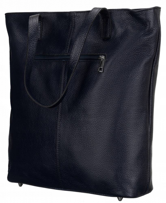 Geantă shopper mare de damă cu franjuri din piele naturala - Rovicky PTR-TWR-164 GRAN [3]