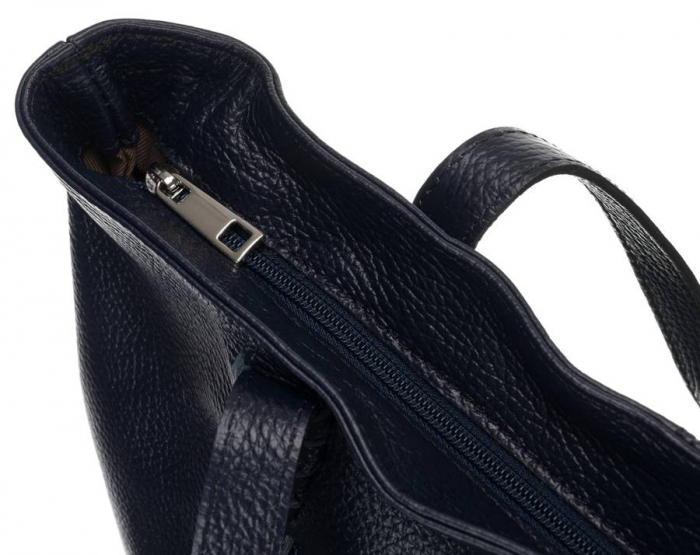 Geantă shopper mare de damă cu franjuri din piele naturala - Rovicky PTR-TWR-164 GRAN [6]