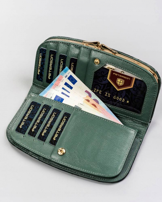 Portofel dama din piele naturala Peterson PTR-PTN 42123-MD [5]