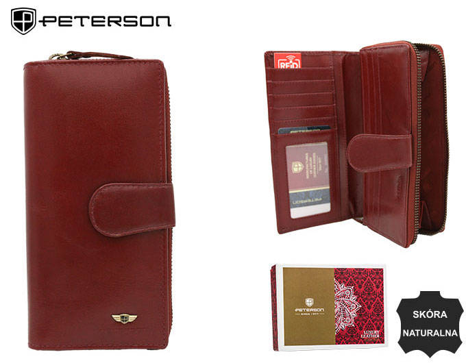 Portofel dama din piele naturala Peterson PTR-PTN 2519-BO-7796 WIN [4]