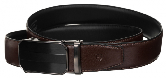 Curea barbati din piele naturala Peterson PTR-PTN AB35-125-03 BRO [4]