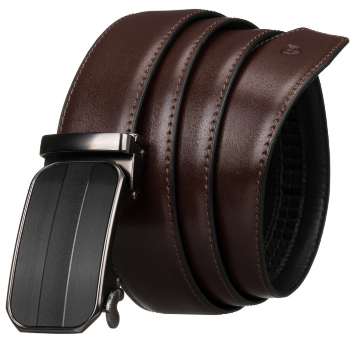 Curea barbati din piele naturala Peterson PTR-PTN AB35-125-03 BRO [3]